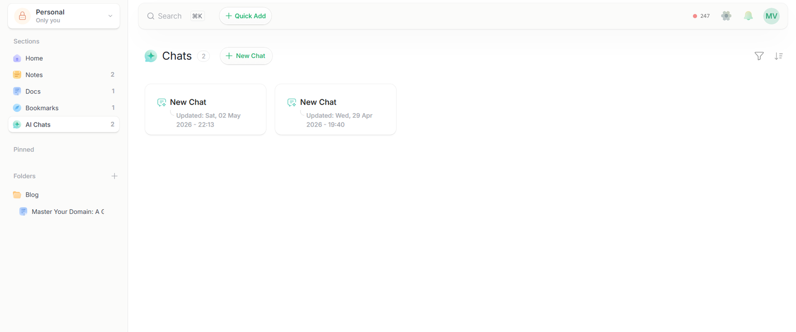 A screenshot of the Brainfo AI Chats menu and the available AI models