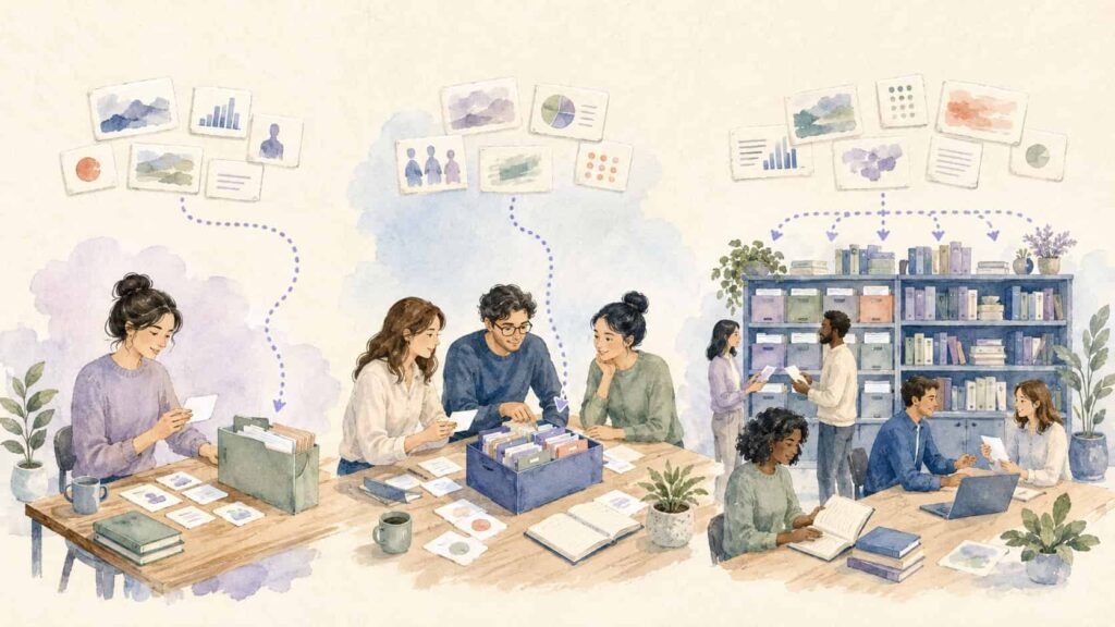 A solo consultant, a boutique team, and a larger firm use different knowledge workflows.